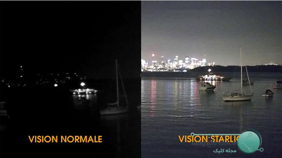 تفاوت دوربین های دید در شب رنگی و معمولی 
